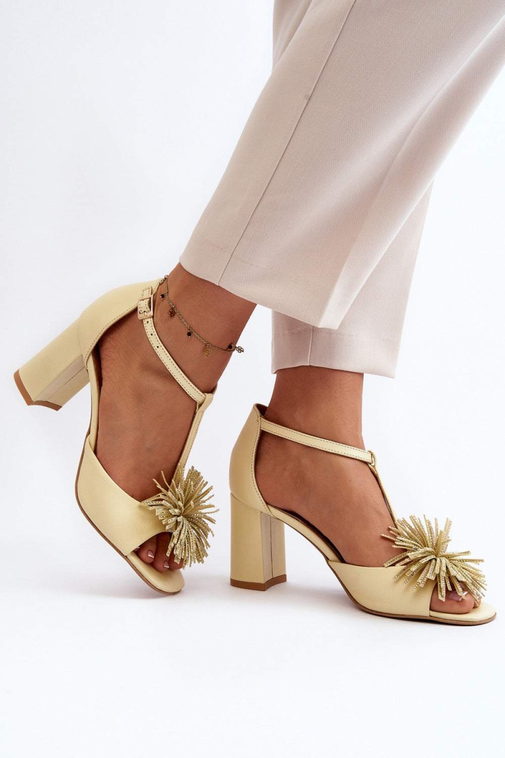 Sandales femme Step in style À Talons À — beige