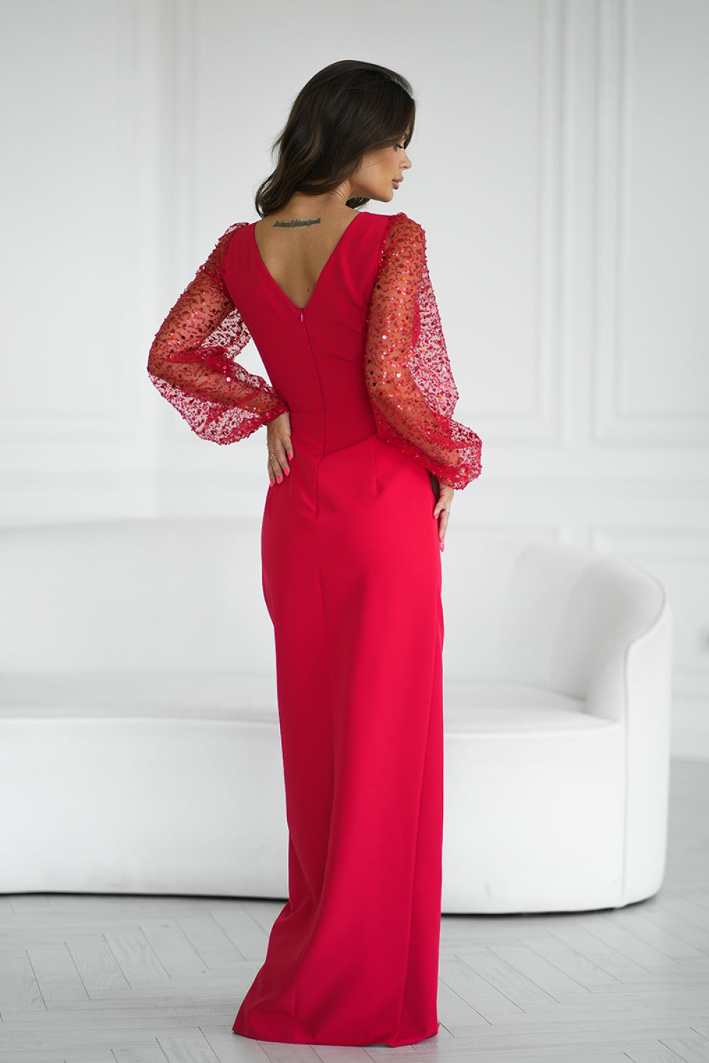 Robe femme Bicotone Longue Longue — rouge