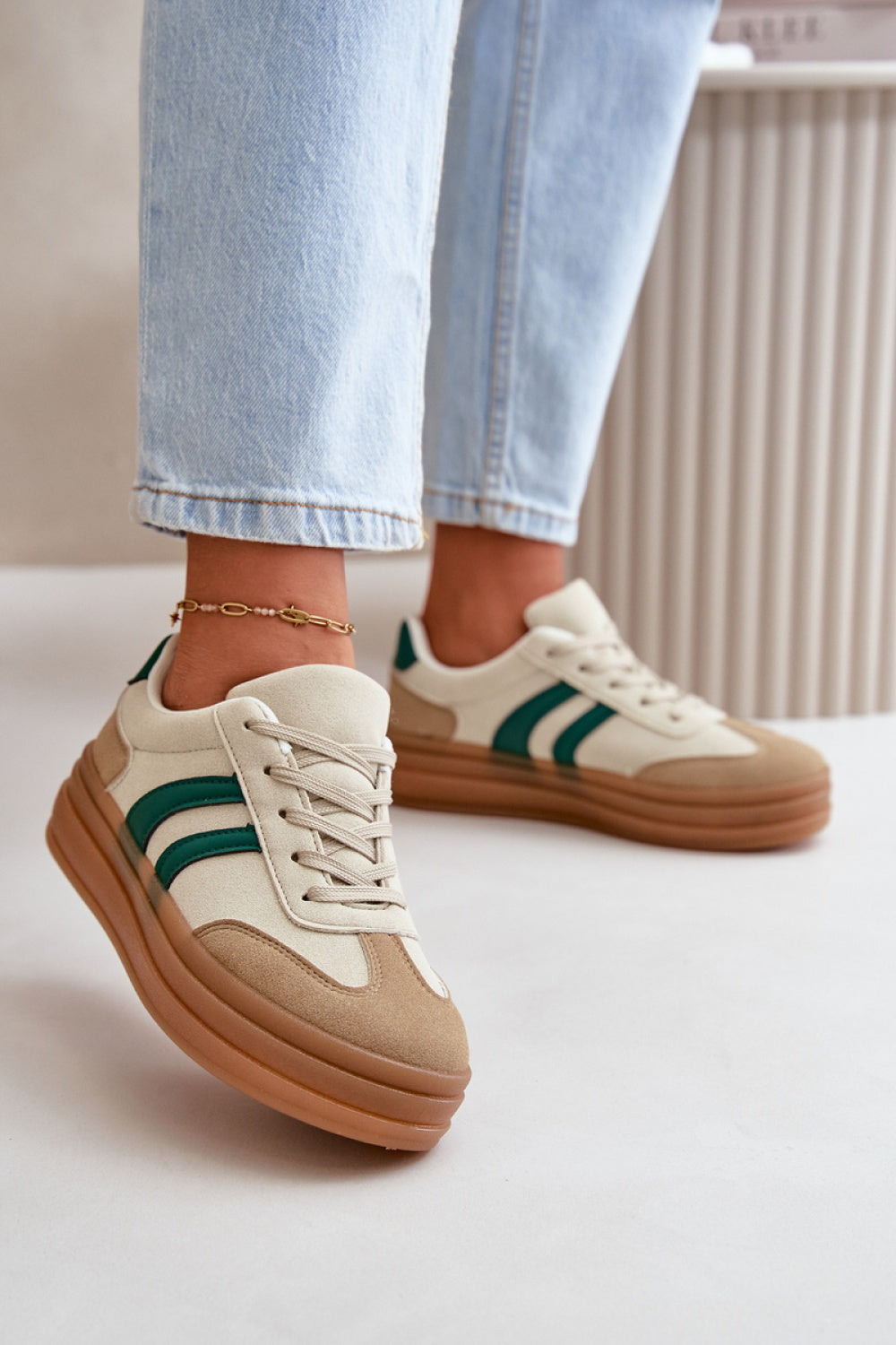 Baskets femme Step in style À Plateforme À — beige