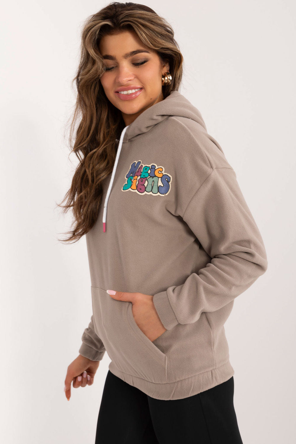 T-shirt femme Sublevel Sweatshirt Sweatshirt — beige