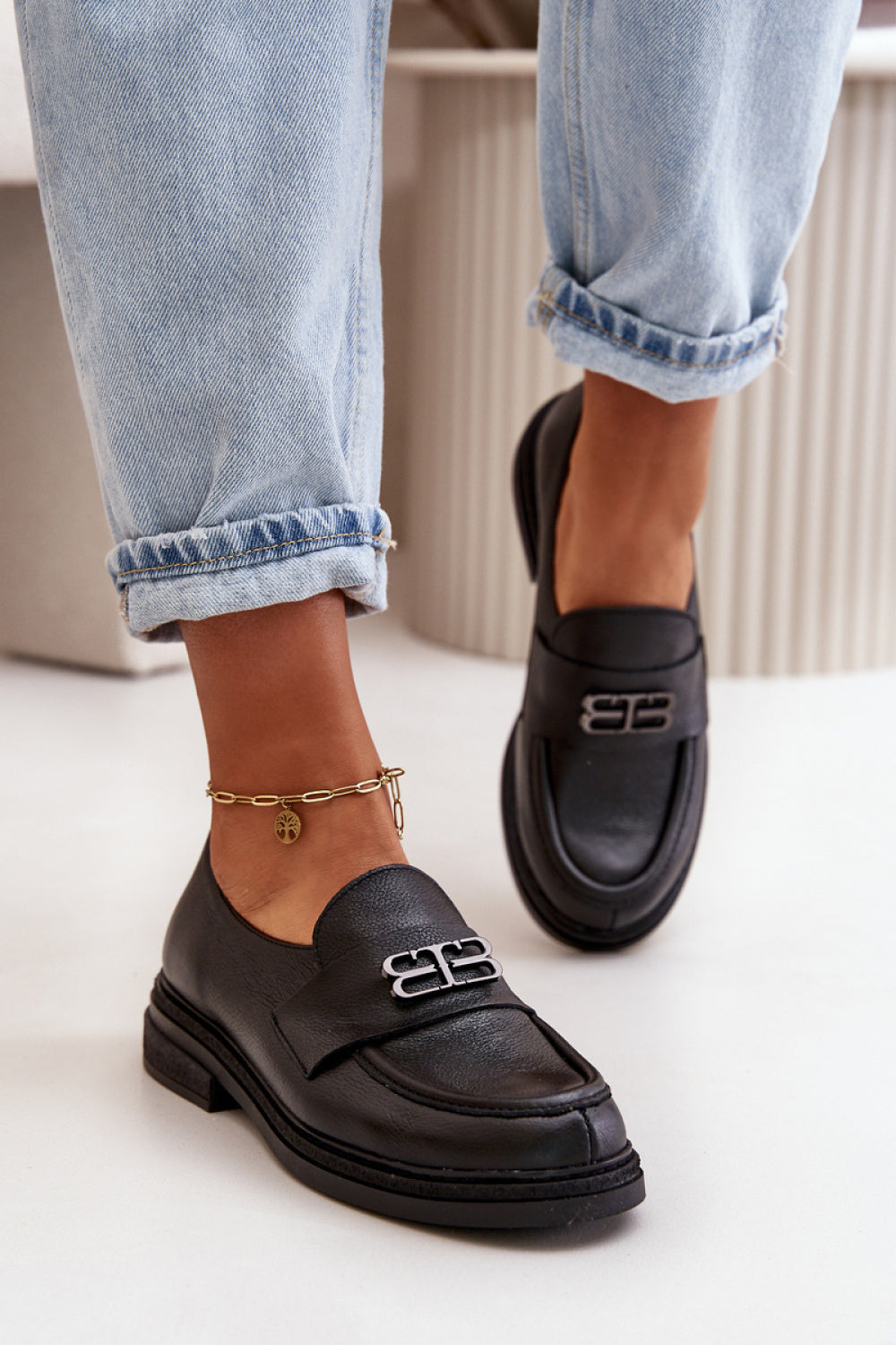 Bottes femme Step in style Chaussures Basses Chaussures — noir