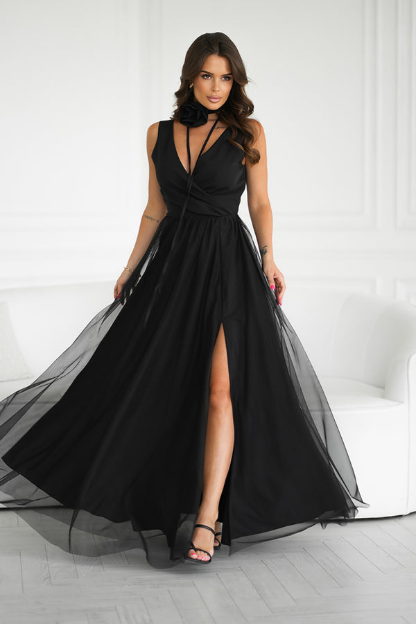 Robe femme Bicotone Longue Longue — noir