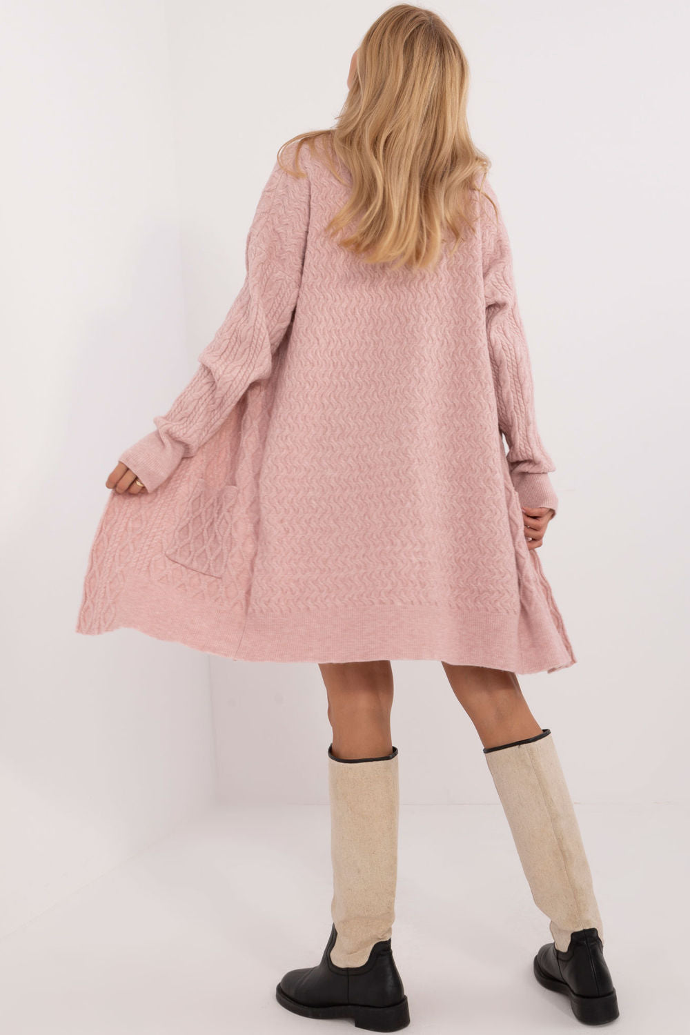 Cardigan femme AT — rosé