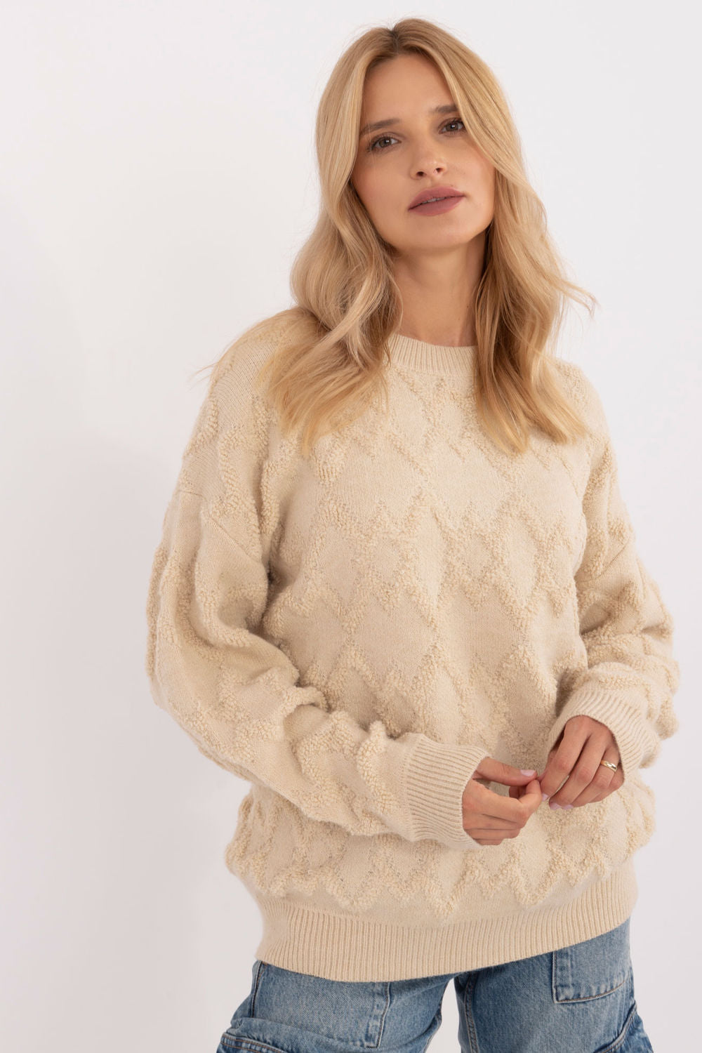 Pull femme AT Chandail Chandail — beige