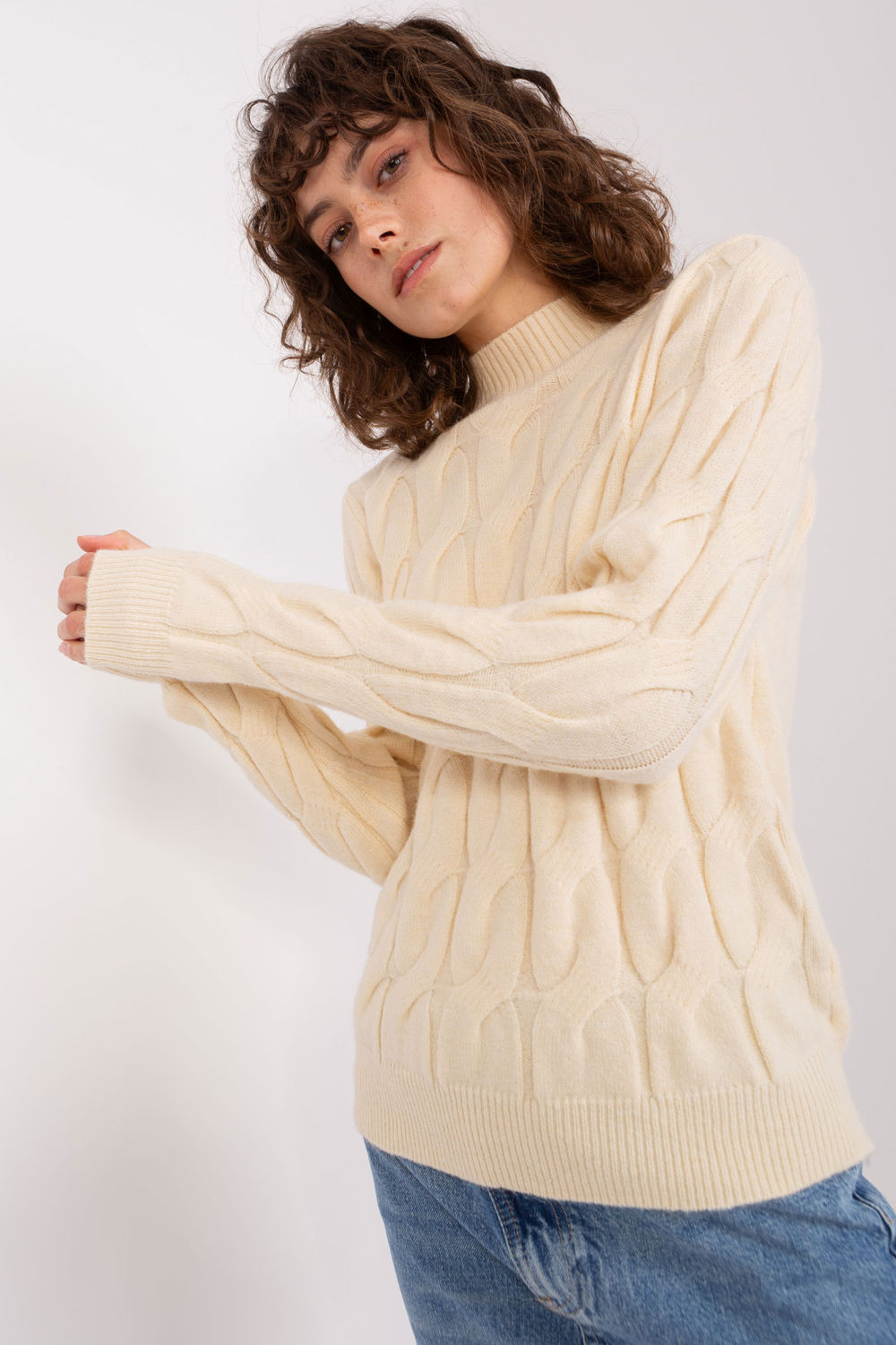 Pull femme AT Chandail Chandail — beige