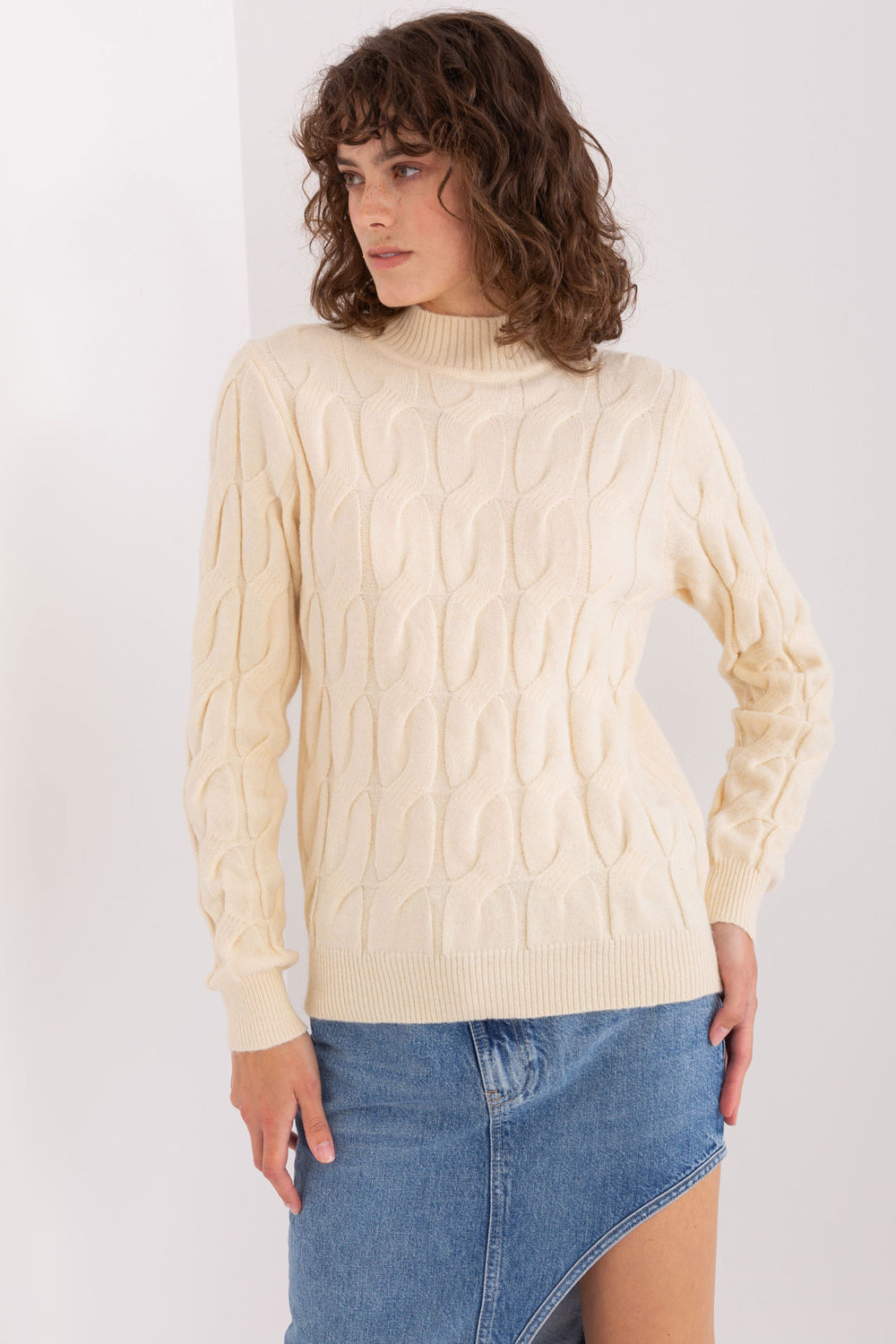 Pull femme AT Chandail Chandail — beige