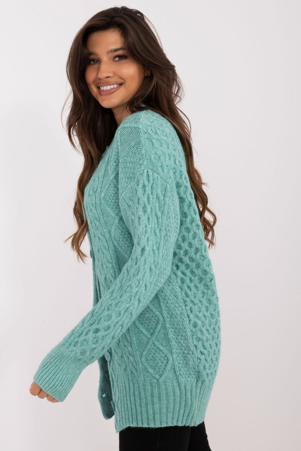 Cardigan femme AT — vert