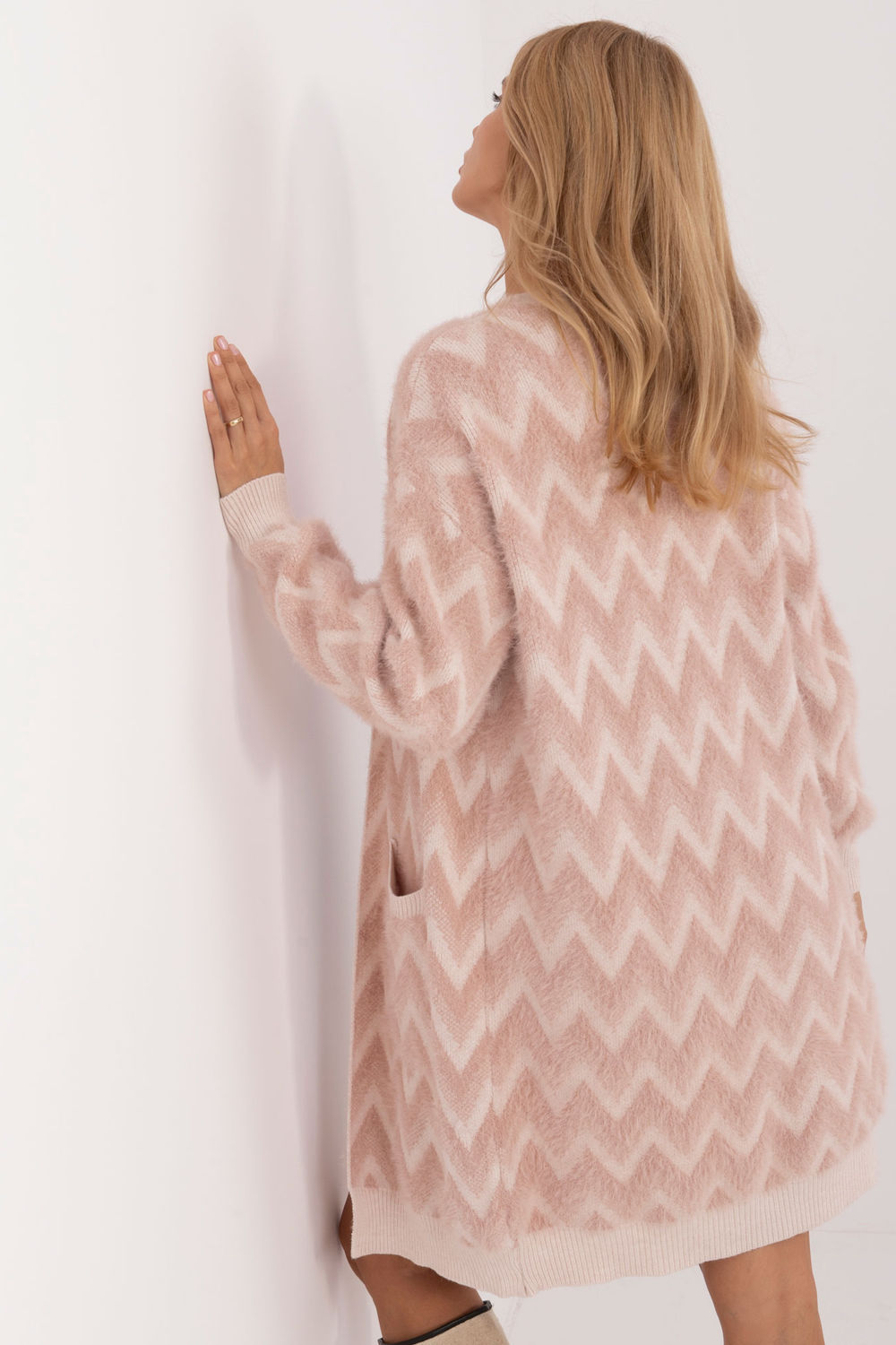Cardigan femme AT — rosé