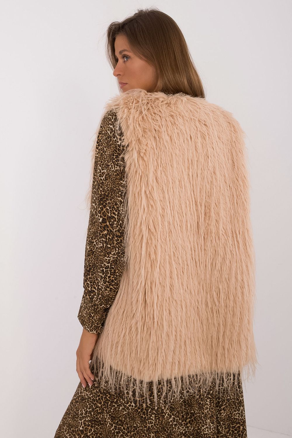 Gilet femme AT — brun