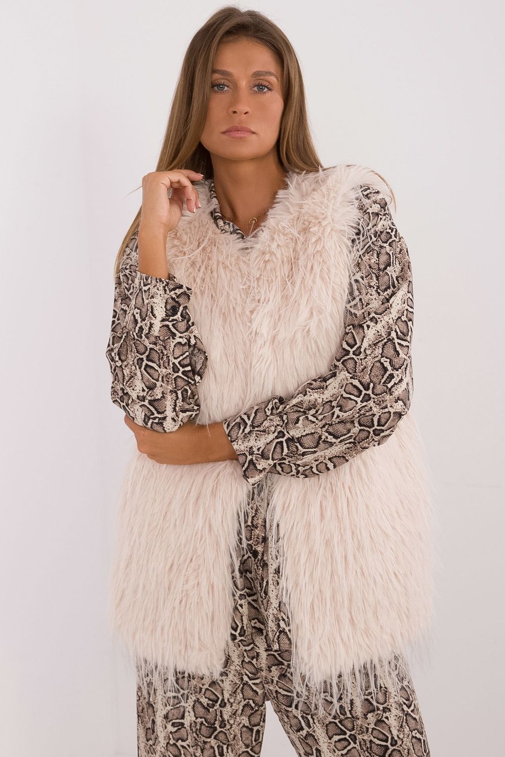 Gilet femme AT — beige