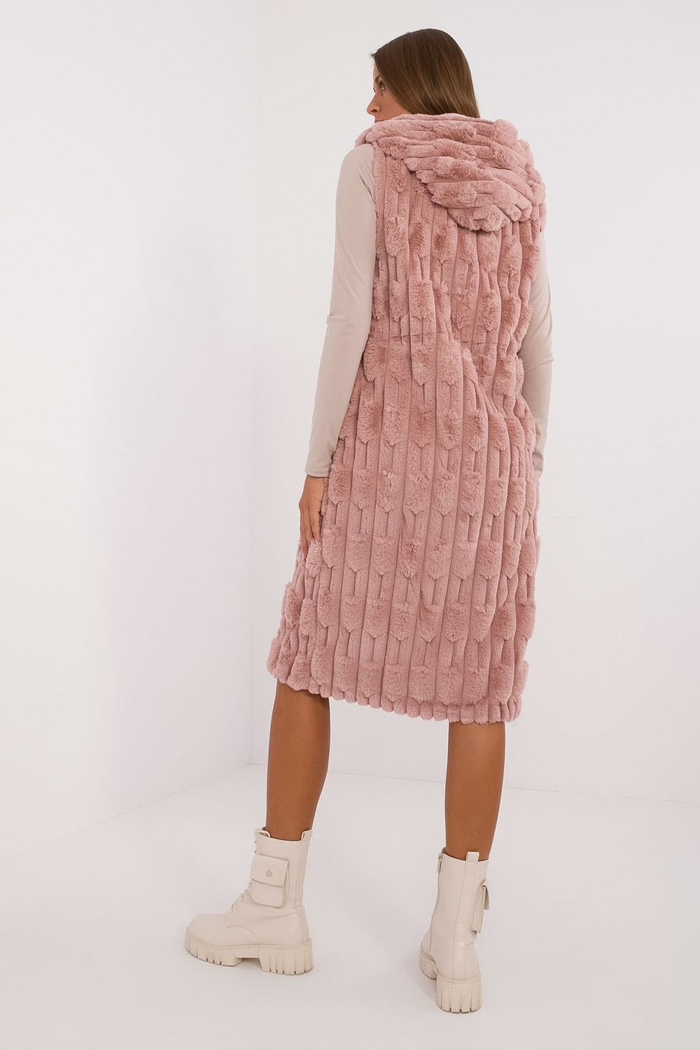 Gilet femme AT — rosé