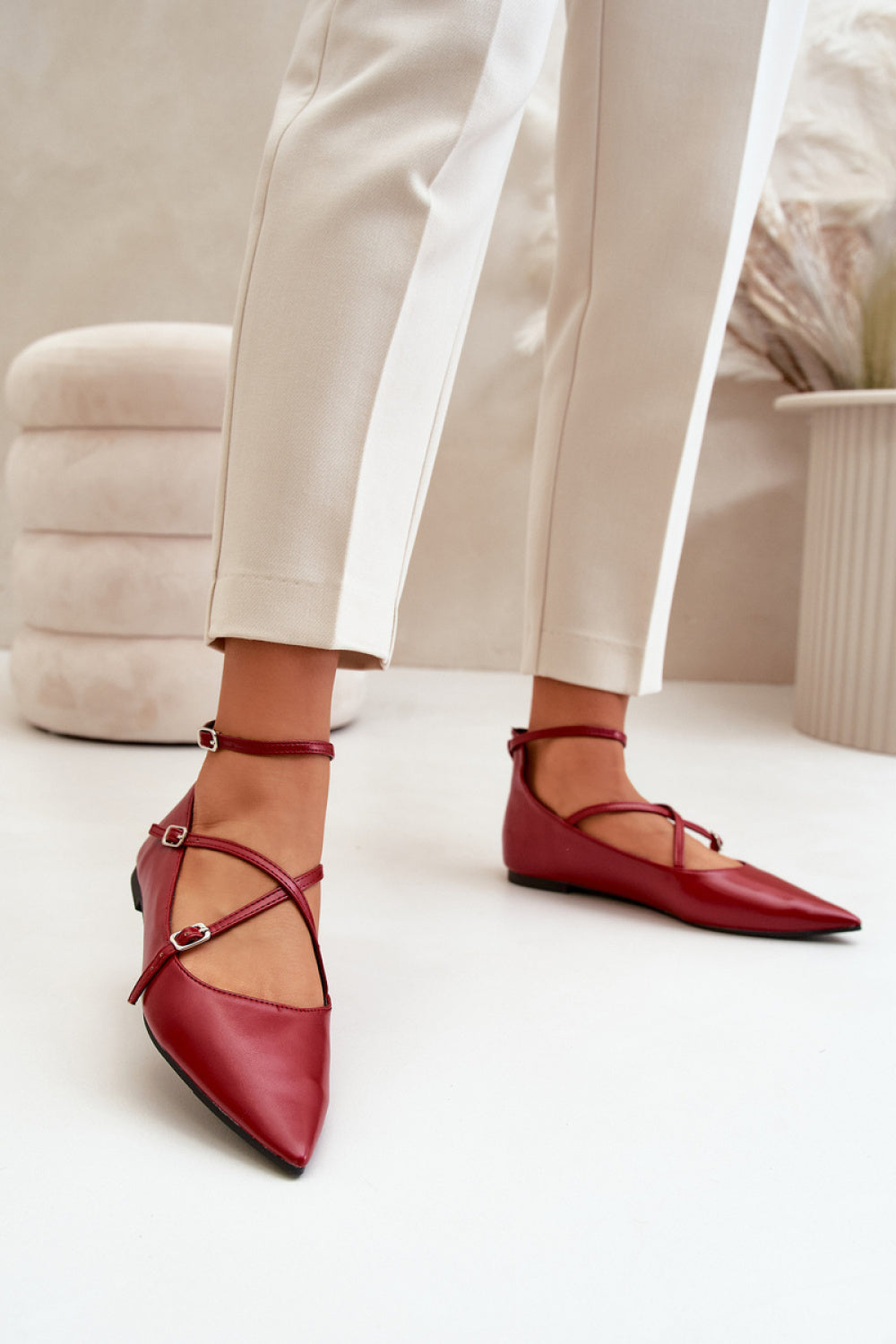 Ballerine femme Step in style — rouge