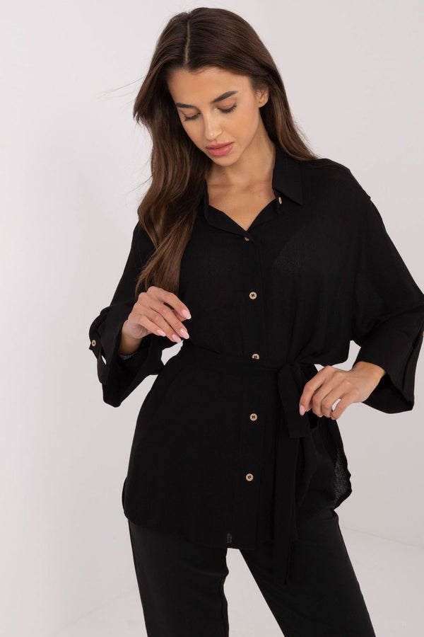 Blouse femme Lakerta Chemise Chemise — noir