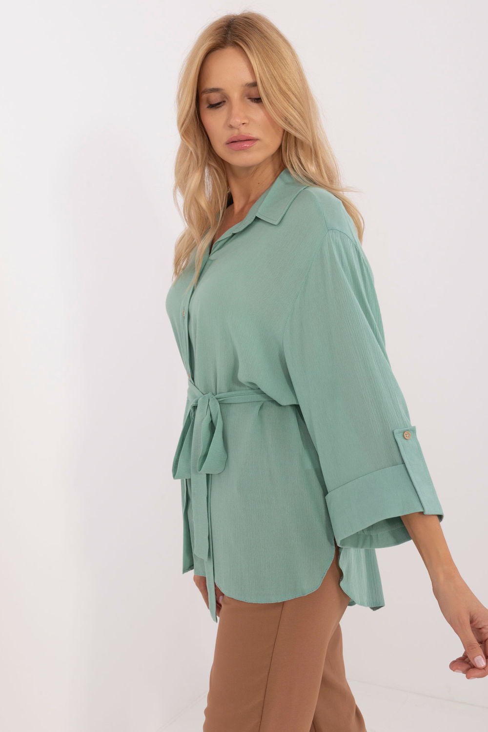 Blouse femme Lakerta Chemise Chemise — vert