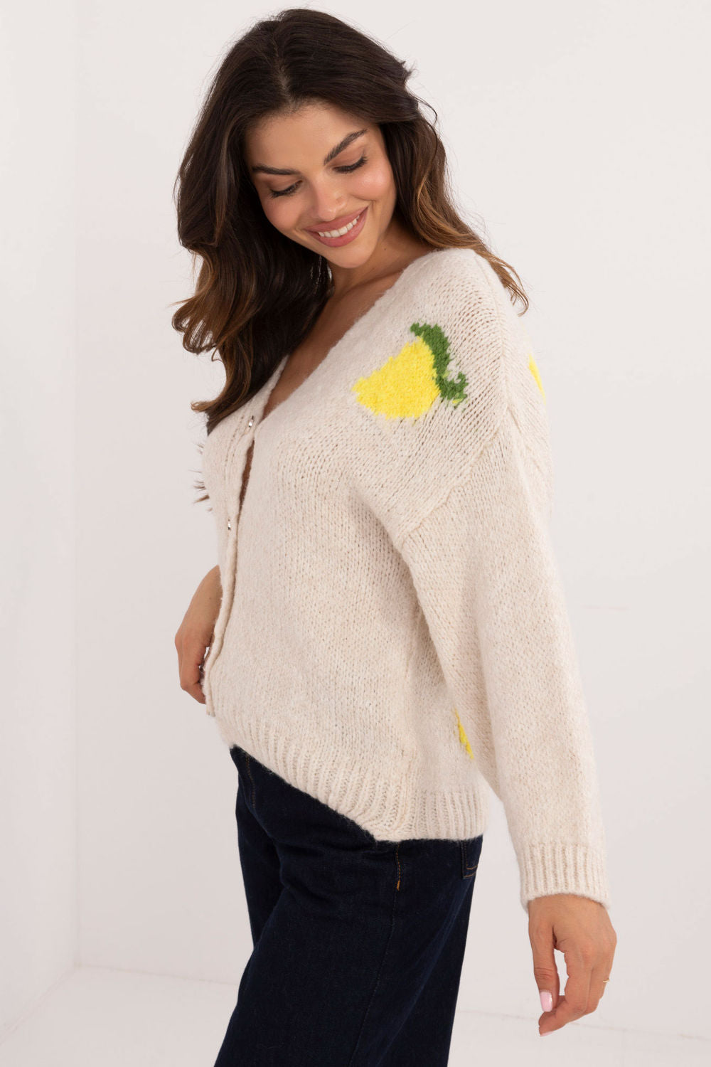 Cardigan femme Italy Moda — beige