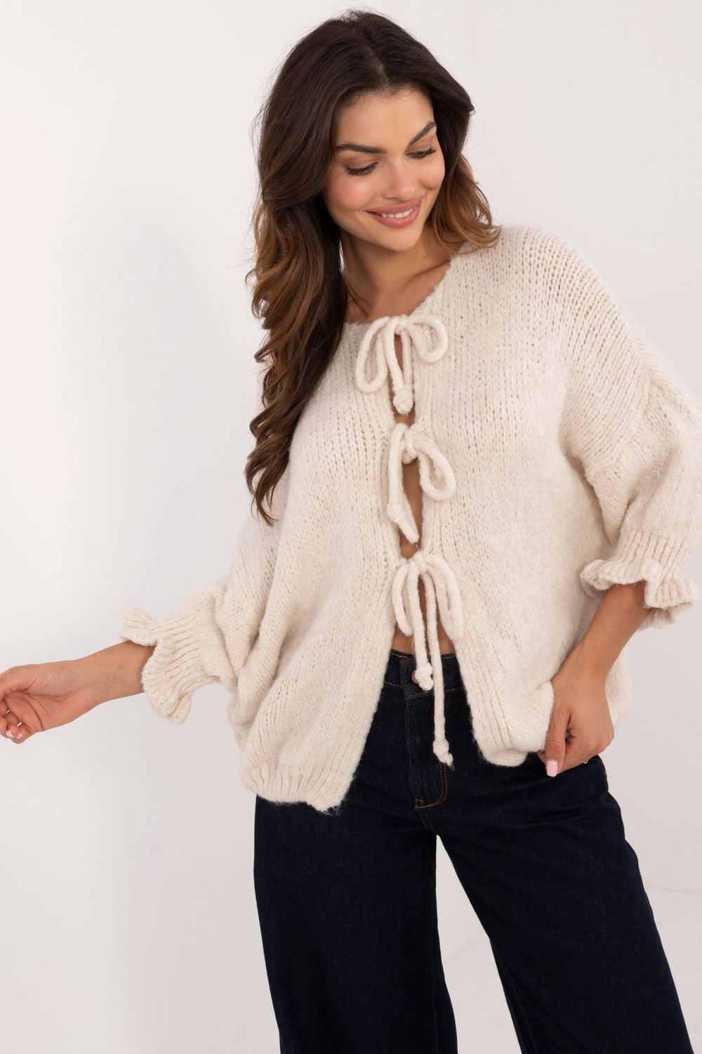 Cardigan femme Italy Moda — beige
