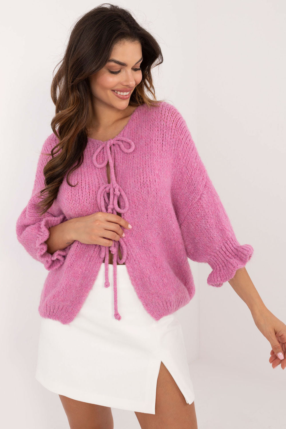 Cardigan femme Italy Moda — rosé