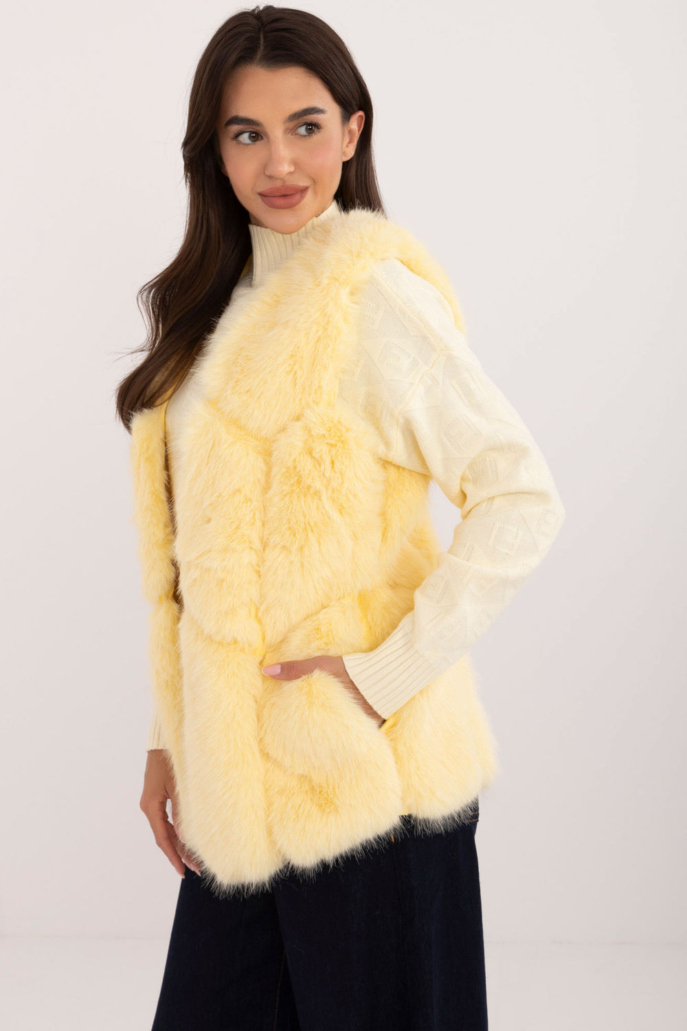 Gilet femme AT — jaune