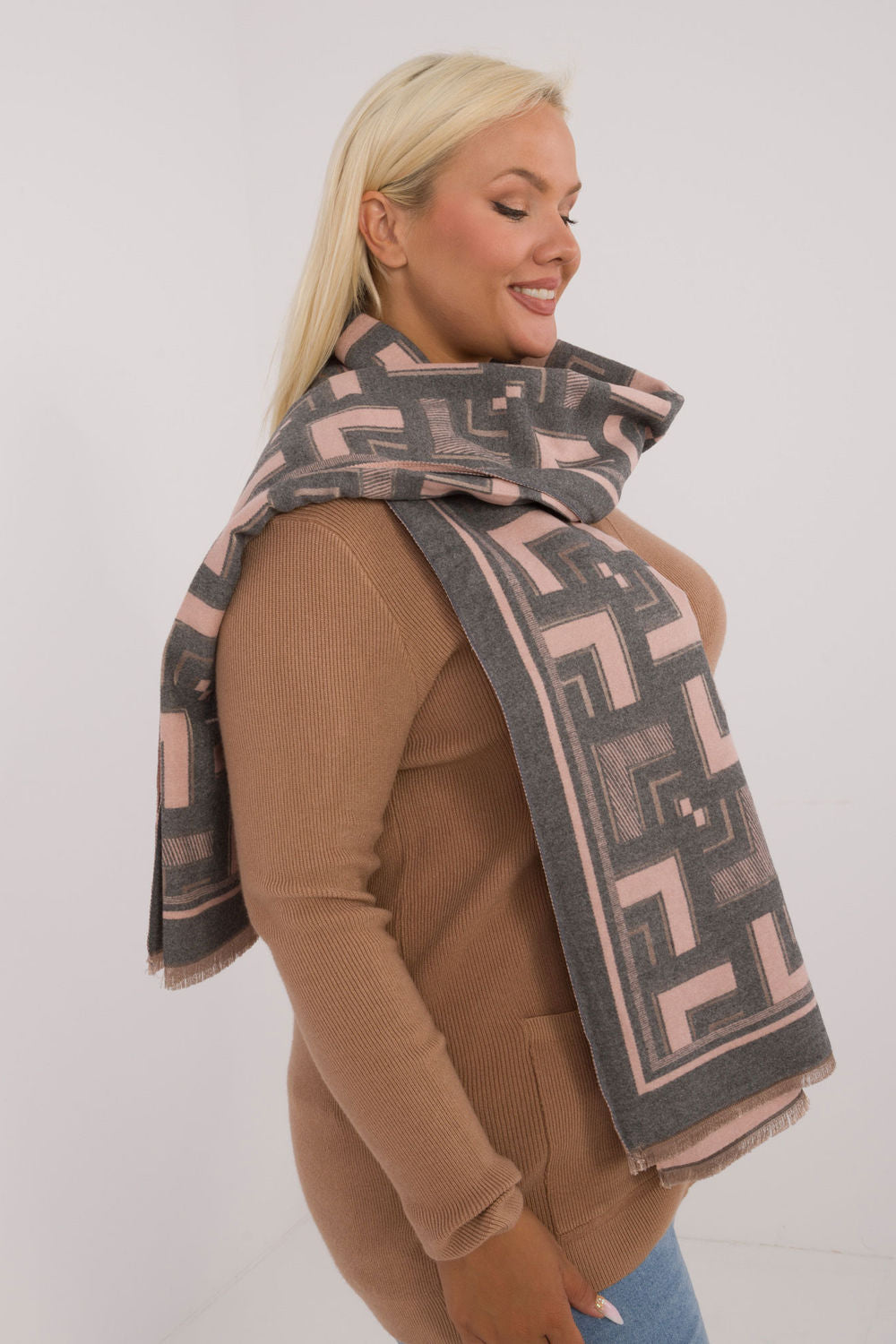 Châle femme AT — gris