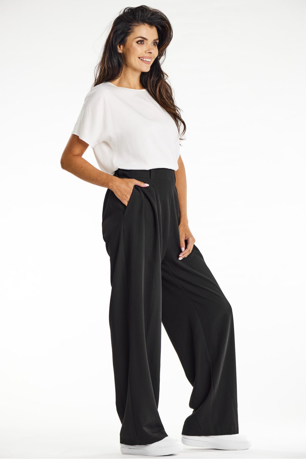 Chaussures à talons femme awama Pantalon Pantalon — noir
