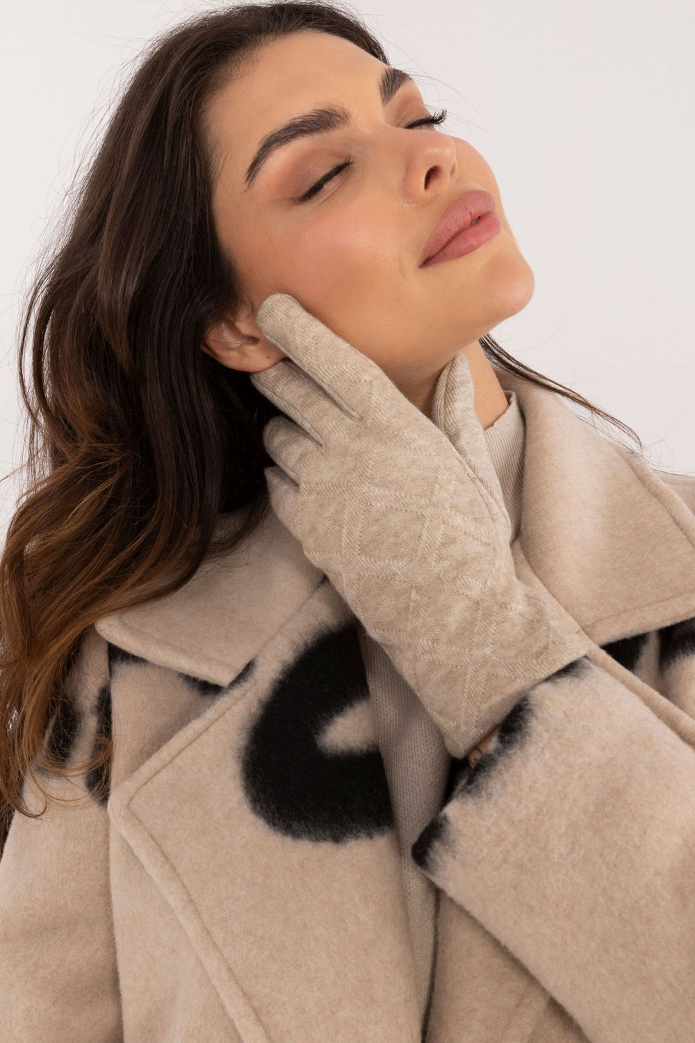 Gants femme AT — beige