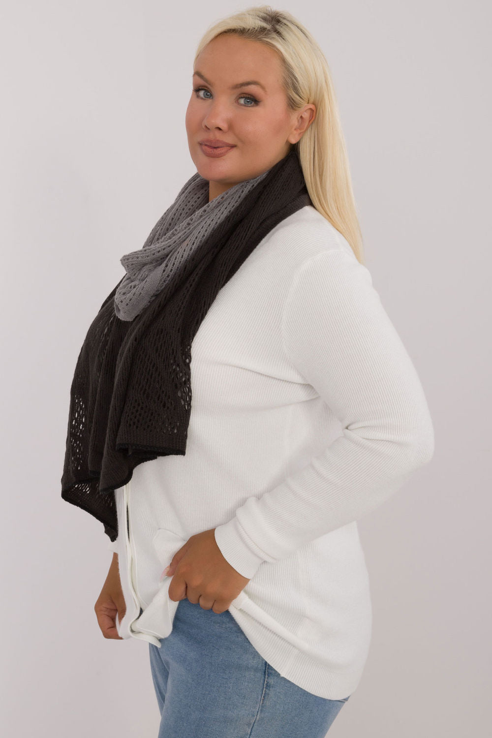 Châle femme AT — gris