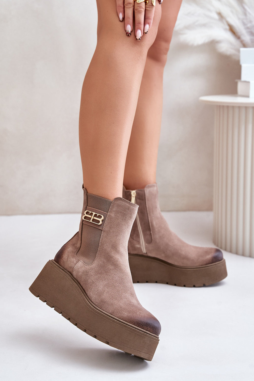 Bottes femme Step in style Cothurnes Cothurnes — beige