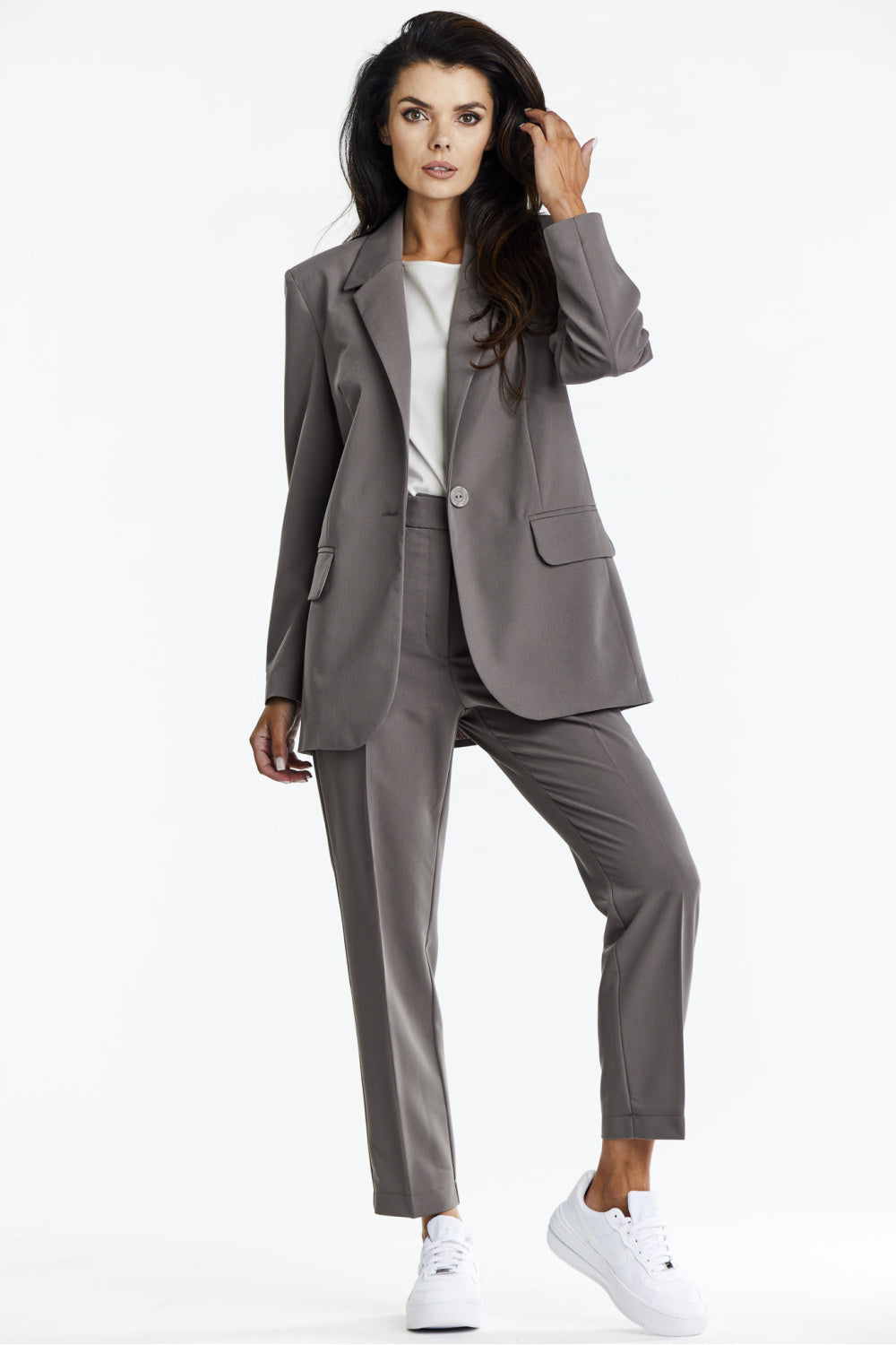 Blazer femme awama — brun