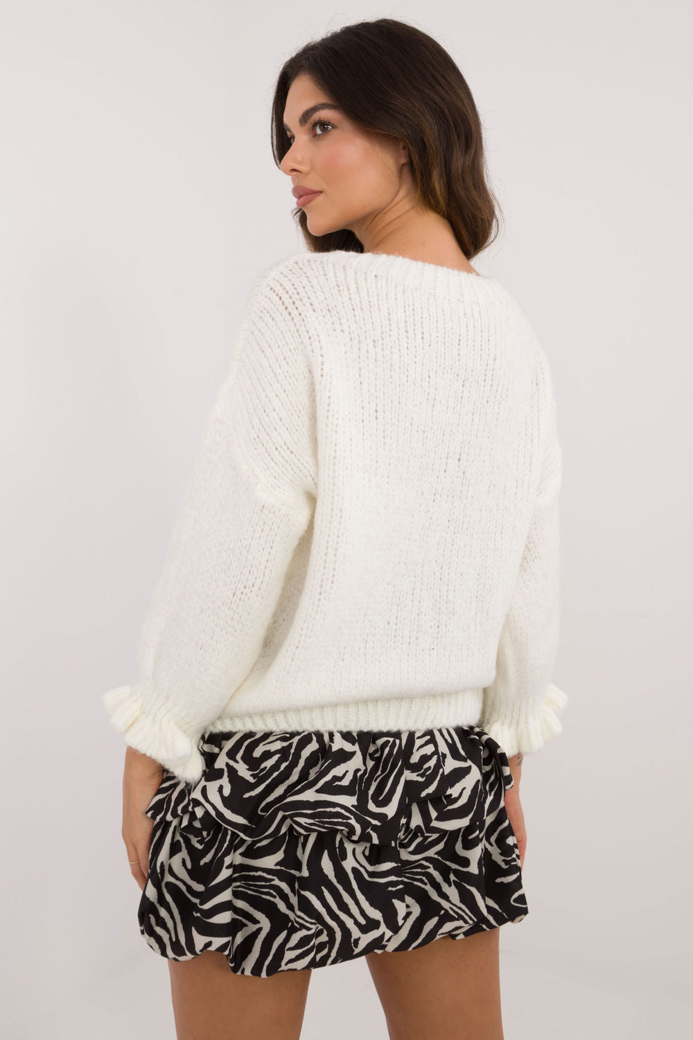 Pull femme Italy Moda Chandail Chandail — beige