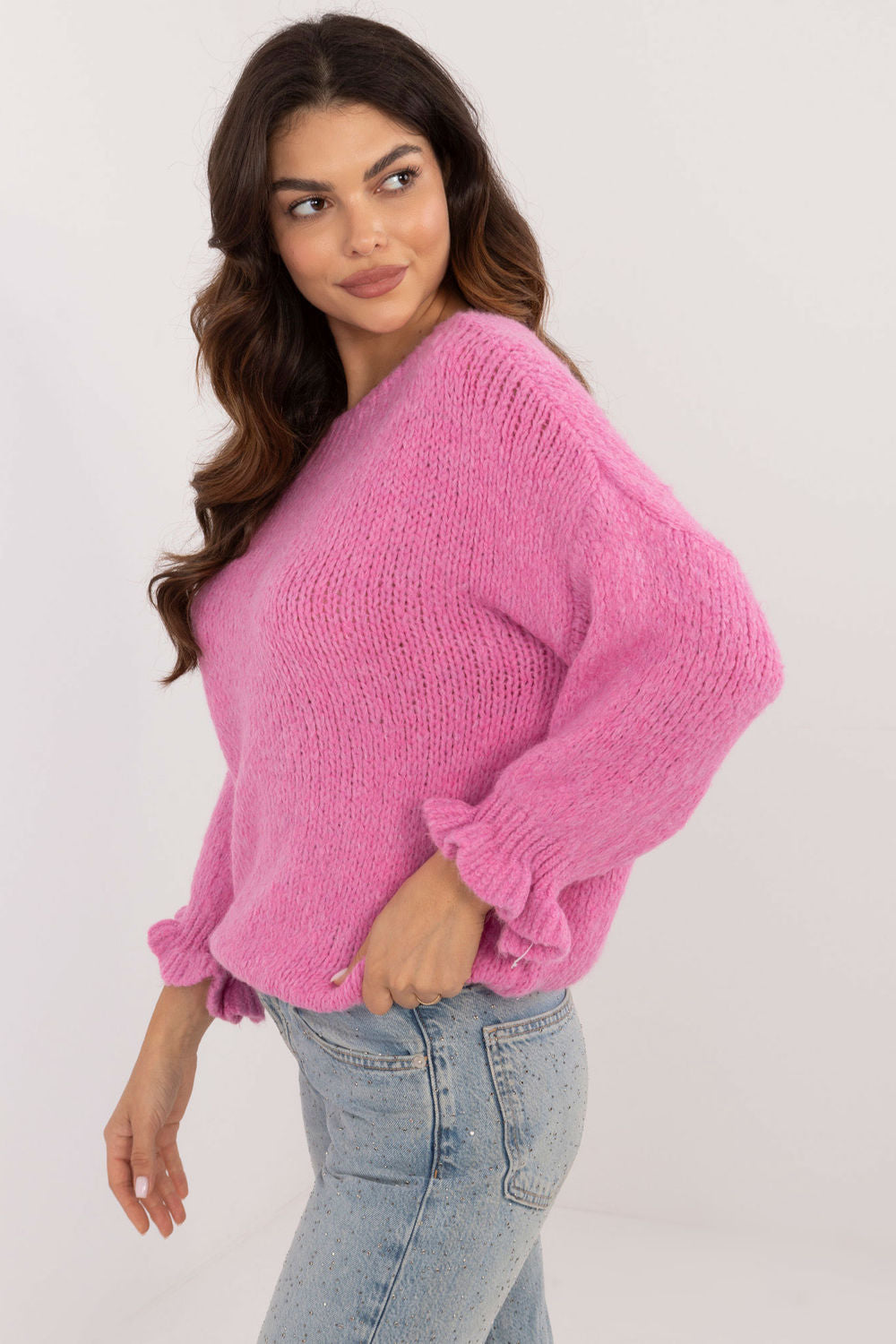 Pull femme Italy Moda Chandail Chandail — rosé