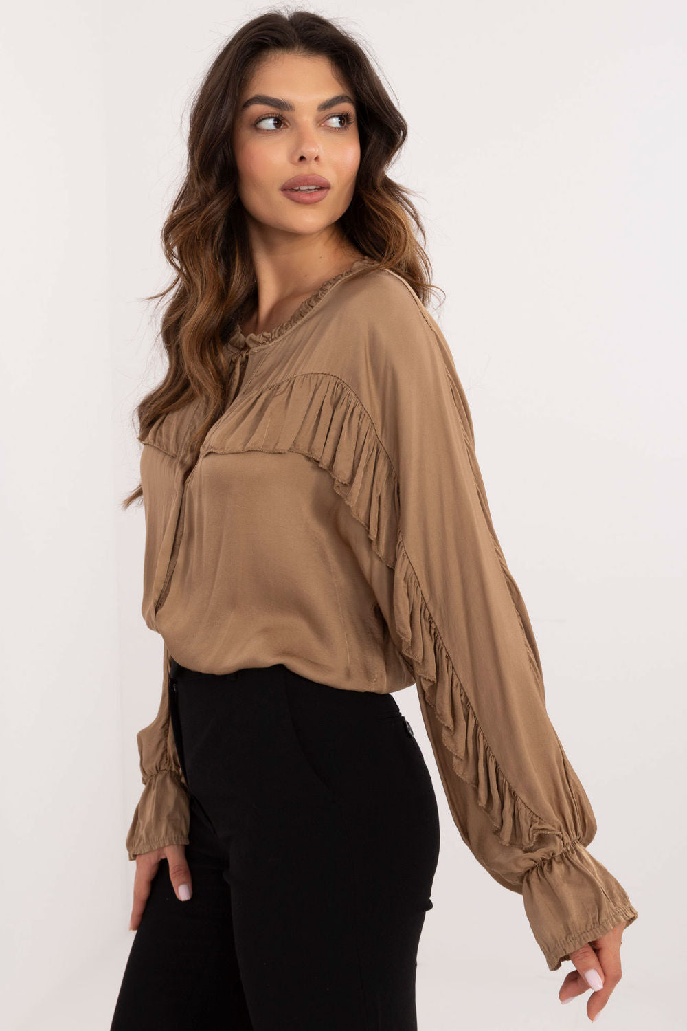 Blouse femme Och Bella — brun