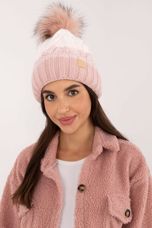 Bonnet femme Rue Paris — rosé