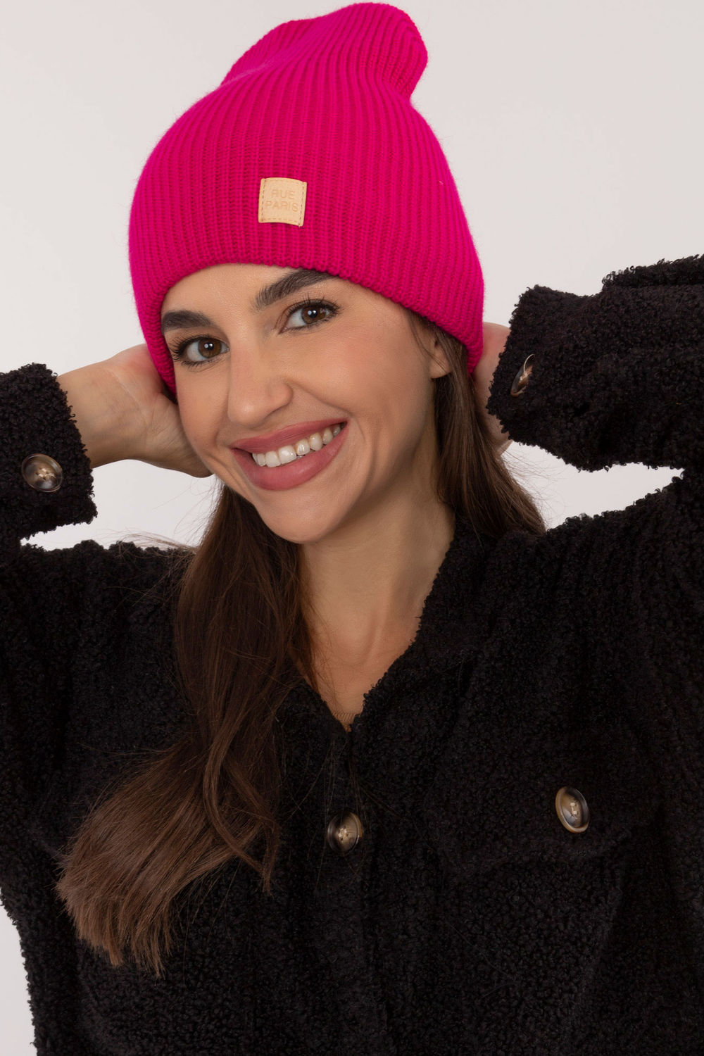 Bonnet femme Rue Paris — rosé