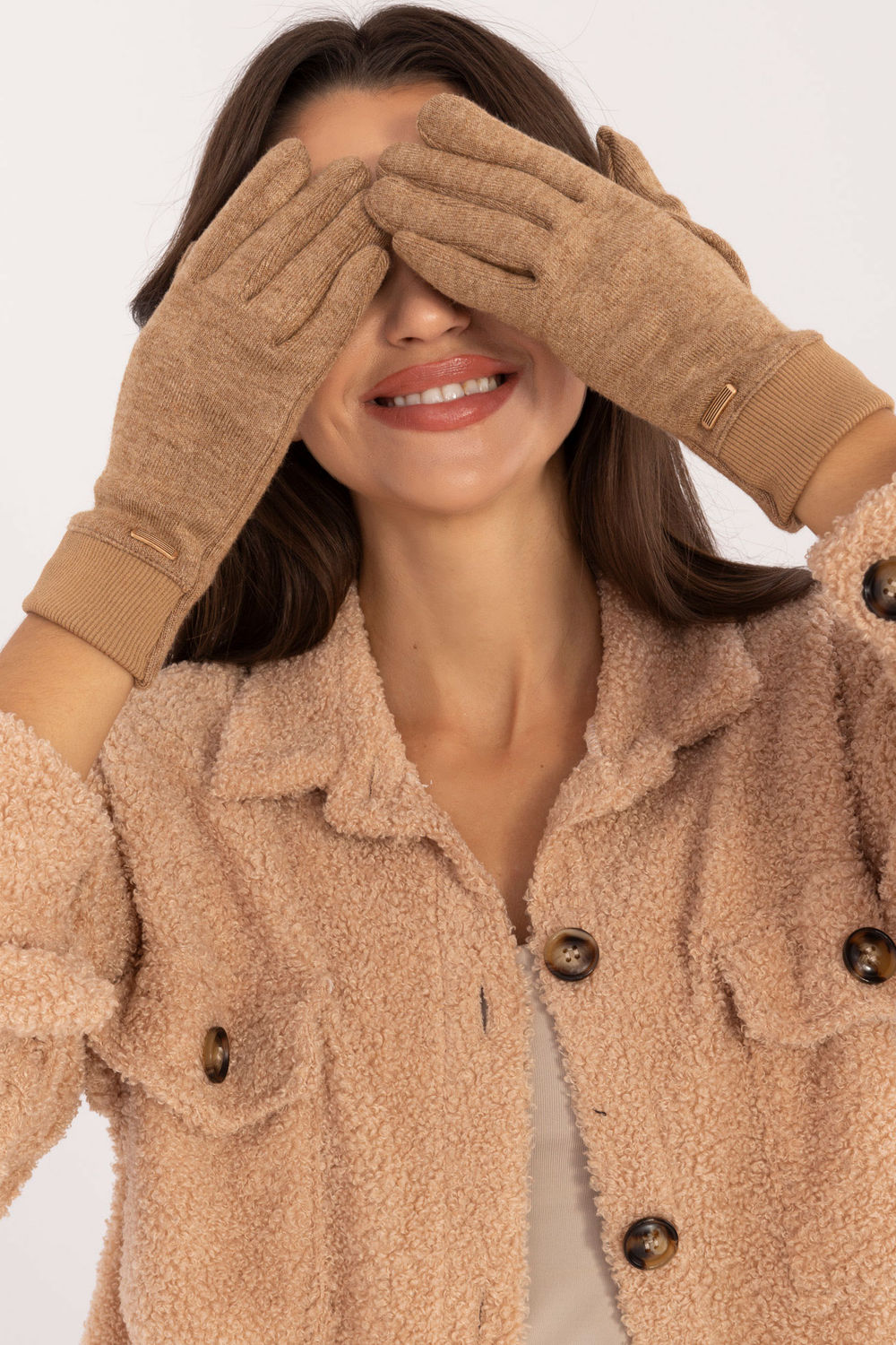 Gants femme AT — brun