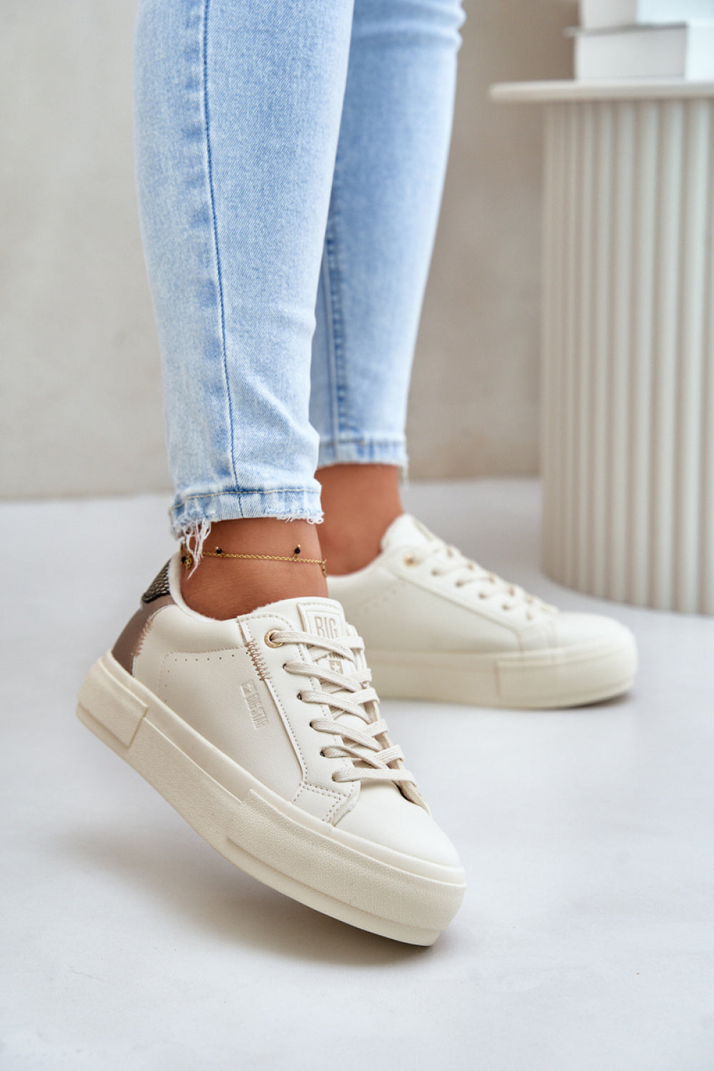 Baskets femme Step in style À Plateforme À — beige