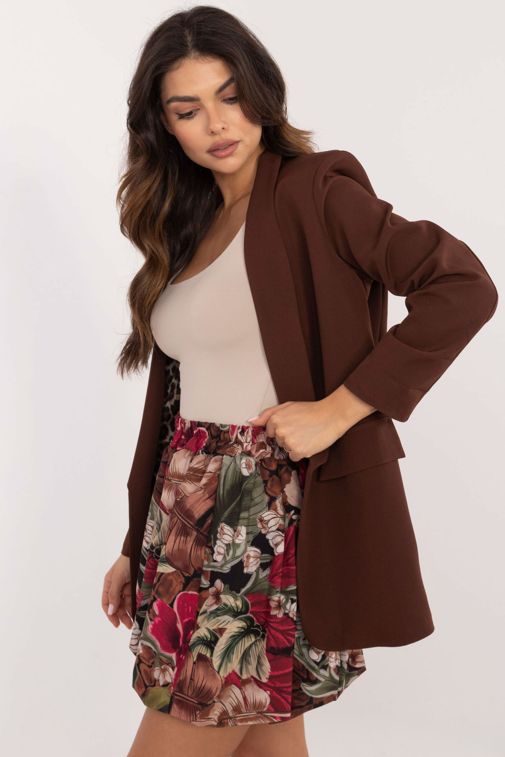 Jupe femme Italy Moda Courte Courte — noir