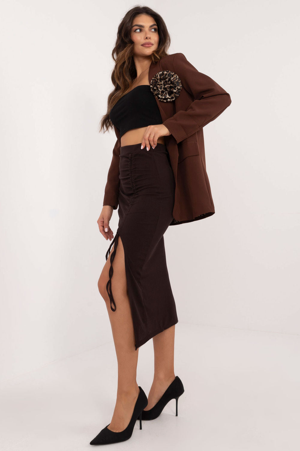 Jupe femme Italy Moda — brun