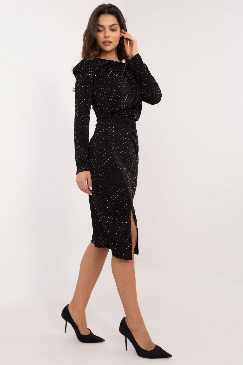 Robe femme Italy Moda De Soirée De — noir