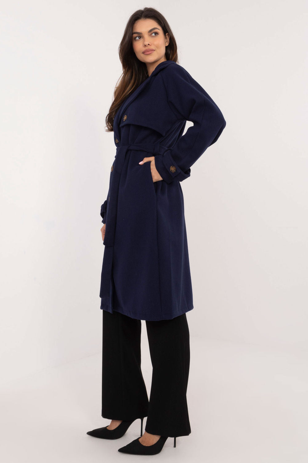 Manteau femme Och Bella — bleu marine