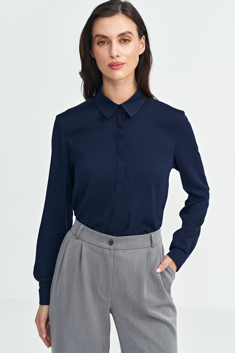 Blouse femme Nife — bleu marine