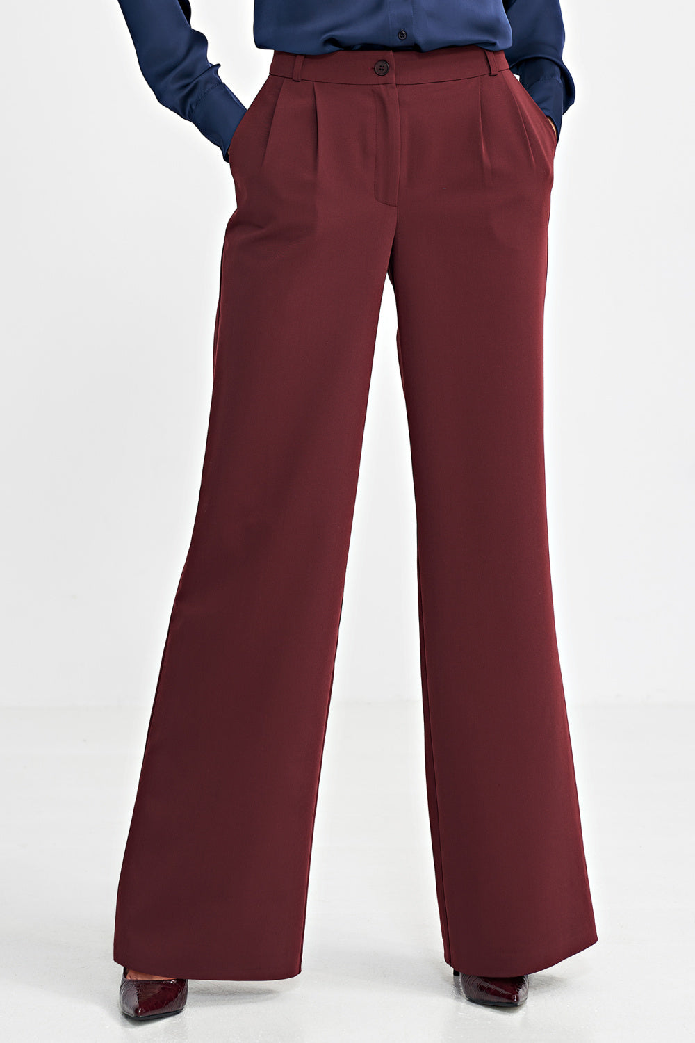 Chaussures à talons femme Nife Pantalon Long Pantalon — rouge