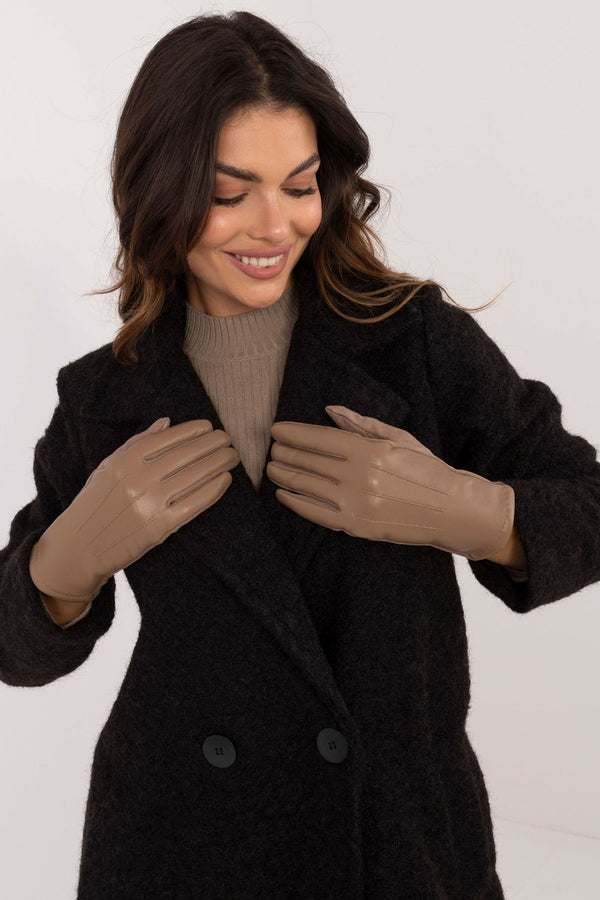 Gants femme AT — beige