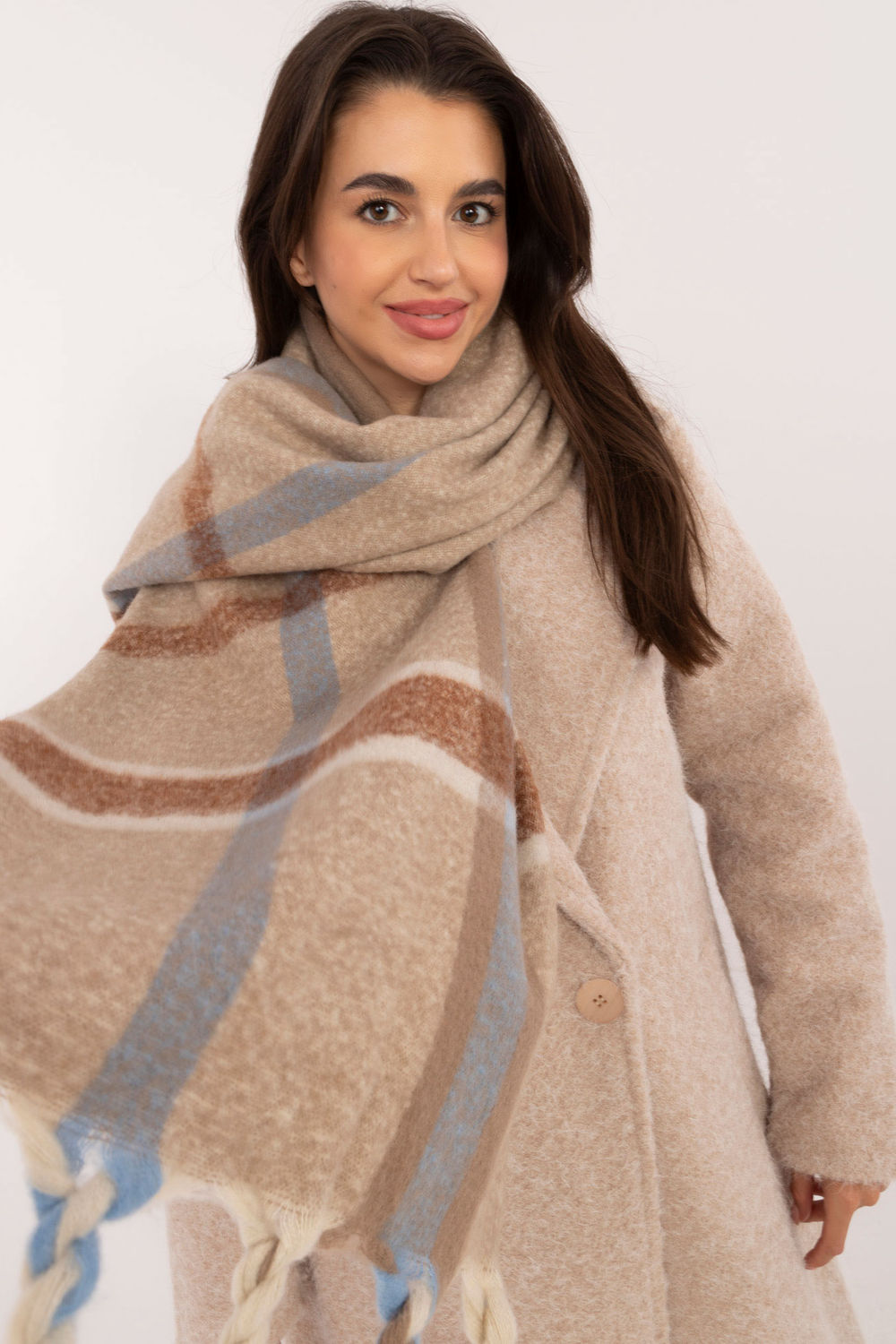 Châle femme AT — beige