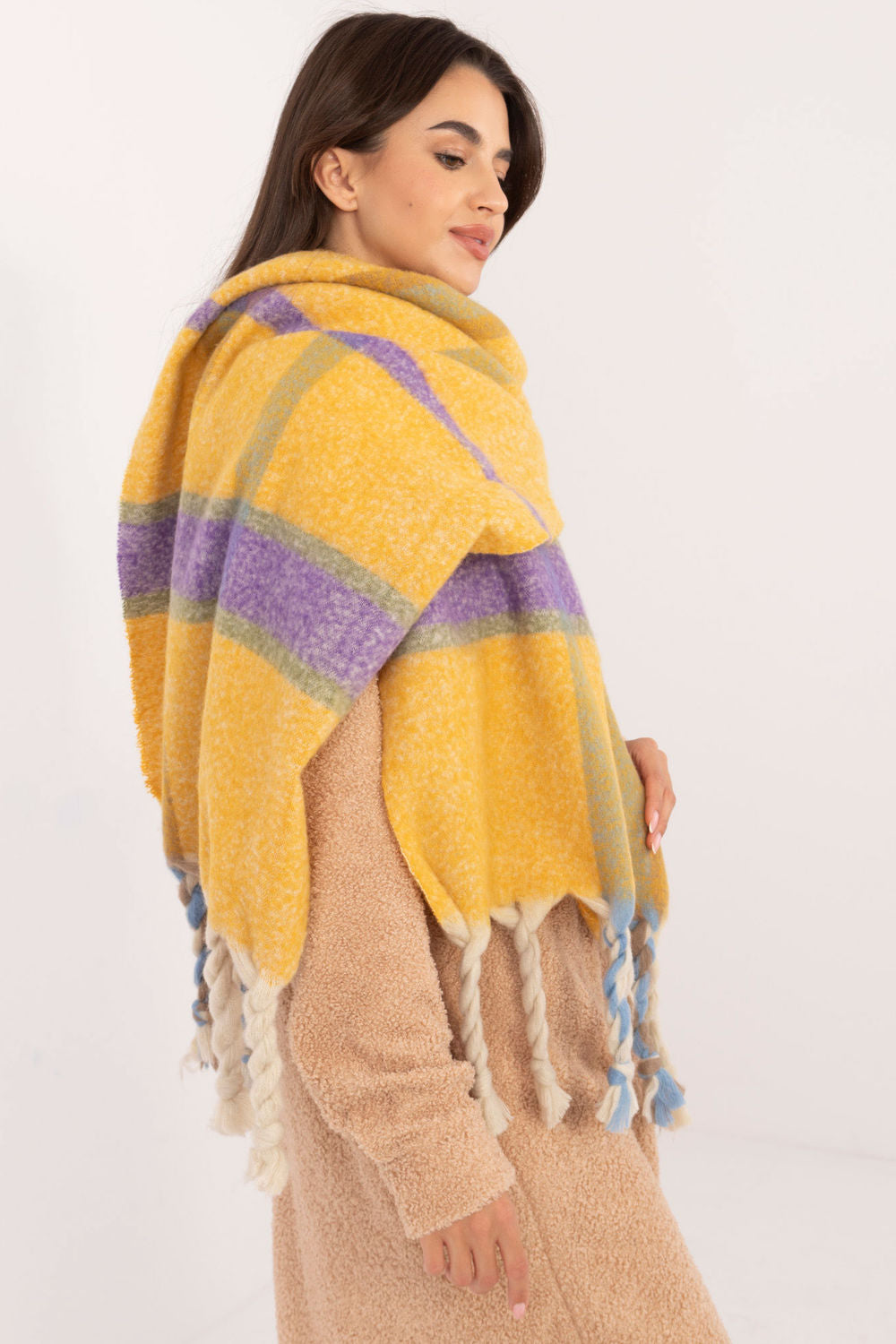 Châle femme AT — jaune