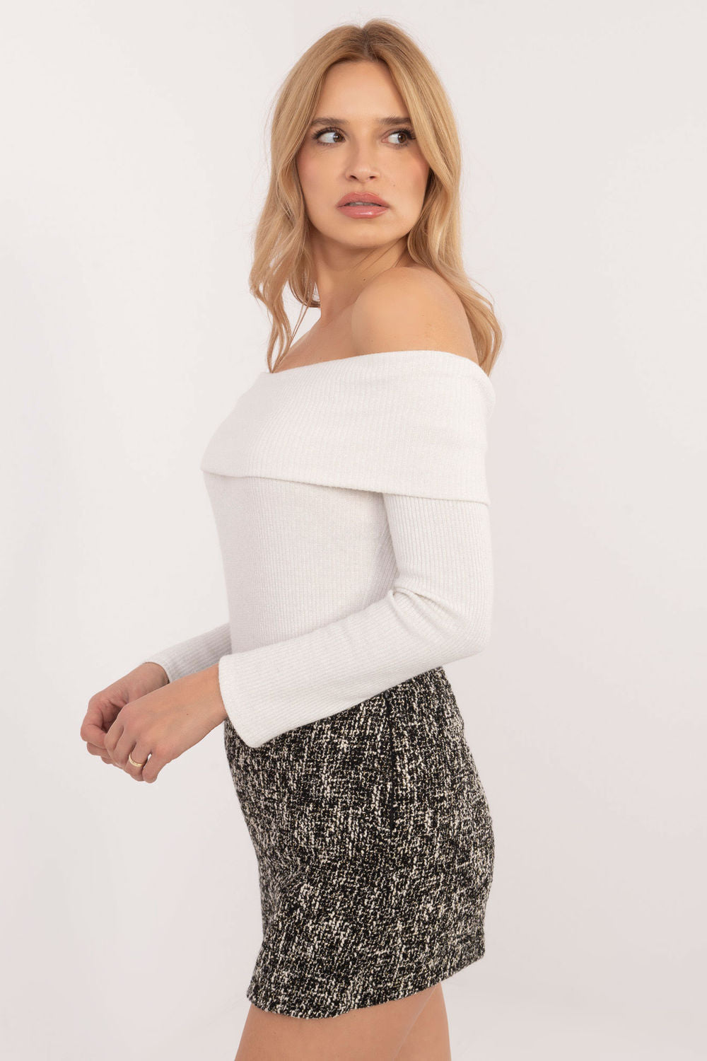 Pull femme Italy Moda Chandail Chandail — beige