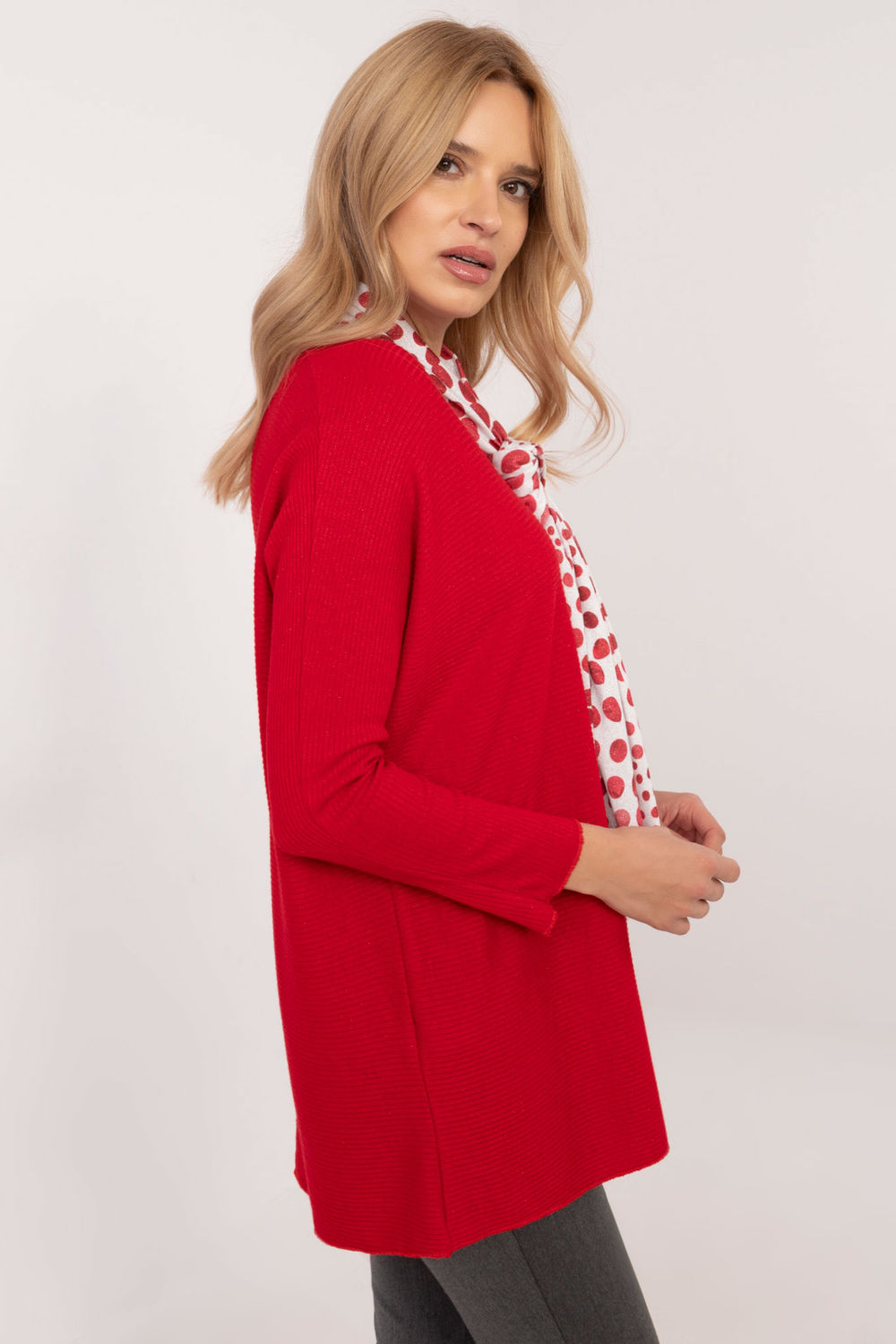 Pull femme Italy Moda Chandail Chandail — rouge