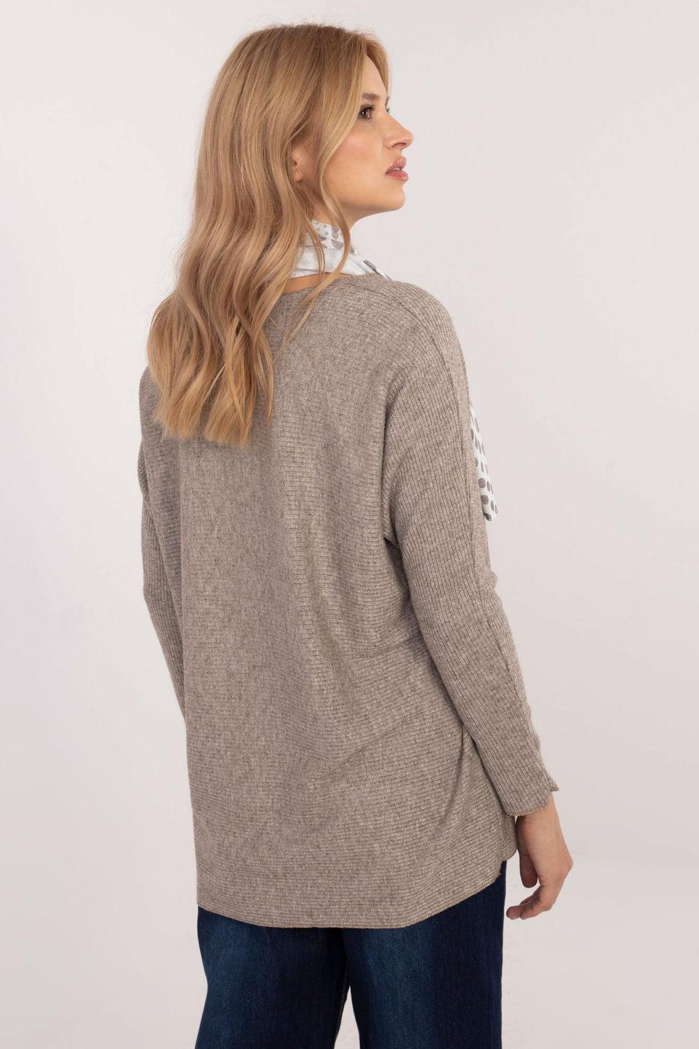 Pull femme Italy Moda Chandail Chandail — beige