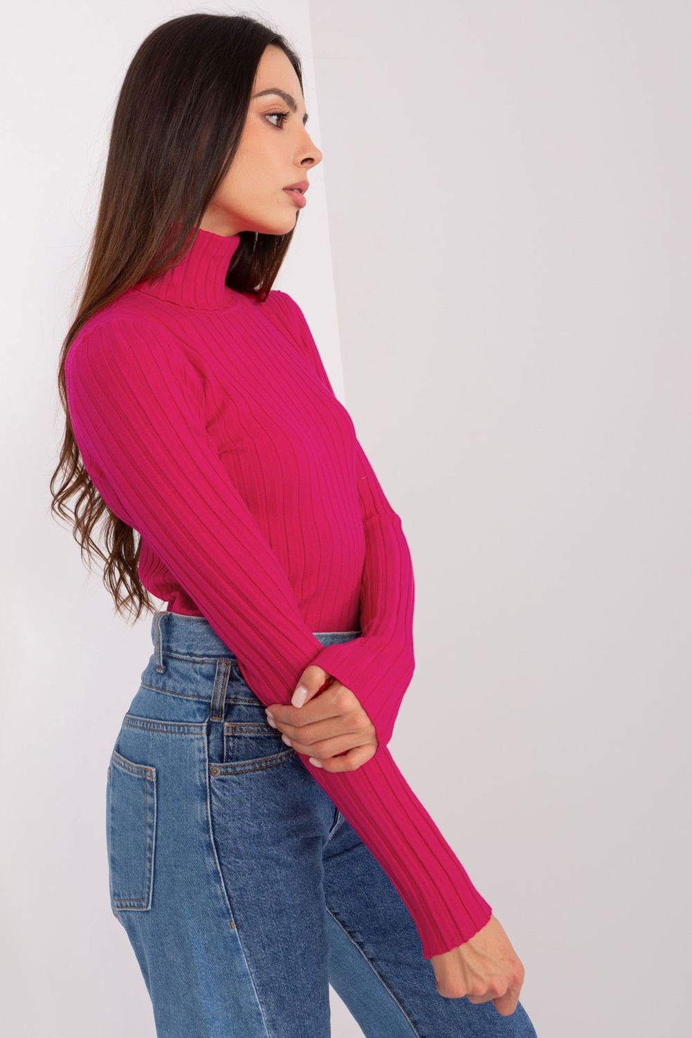 Pull femme Factory Price Col Roulé Col — rosé