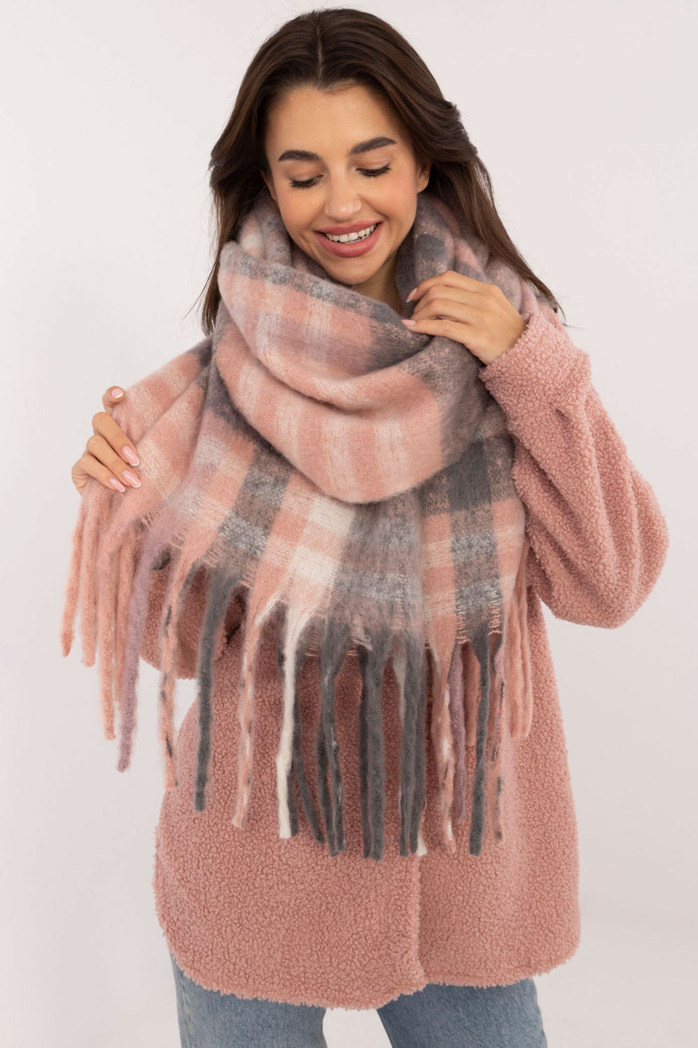 Châle femme AT — gris