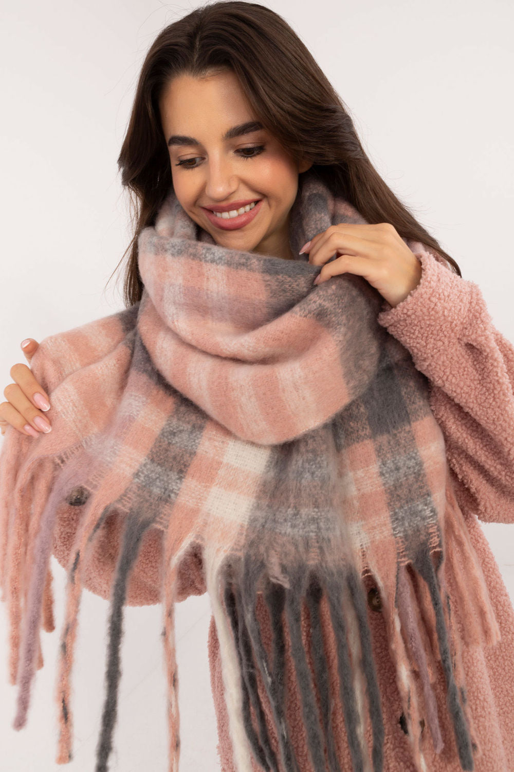 Châle femme AT — gris